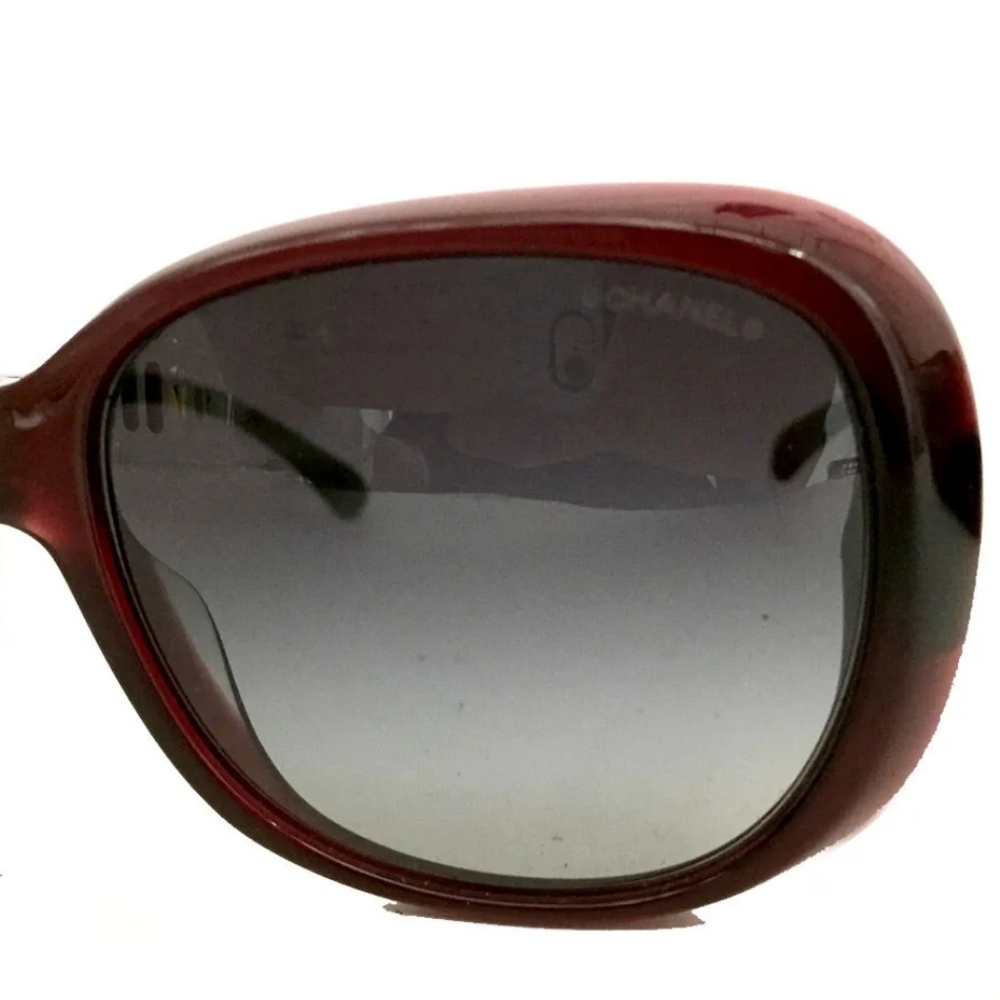 CHANEL CAMELLIA BORDEAUX BC14996047 SUNGLASSES/1A2570 - Picture 6 of 16